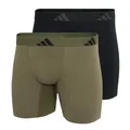 Produktbild: adidas Herren Boxer Brief (2PK) -Active Flex Cotton Ergonomic Boxershorts, 901 Assorted, S (2er Pack)