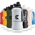 Produktbild: Edelstahl Trinkflasche 1,3L oder 2,2L I BPA-frei I bruchsicher, Farbe:Rot, Volumen:1.3L - Rot