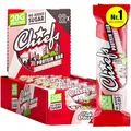 Produktbild: Chiefs High Protein Riegel - 20 g Protein, der köstliche Snack ohne Zuckerzusatz - 12 x 55 g Eiweißriegel ohne Palmöl - Strawberry