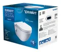 Produktbild: Duravit Starck 3 WC-Set wandhängend Tiefspüler - Weiß Hochglanz - 42000900A1