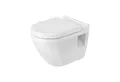 Produktbild: Duravit Tiefspül-WC Starck 3 WC-Set SoftClose Alpinweiß 42000900A1, wandhängend, Komplett-Set, Spülwasserbedarf von 4,5 Liter