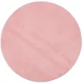 Produktbild: liebling Badematte Badteppich Santos, rutschhemmend beschichtet, schnell trocknend, Polyester, rund, starke Saugfähigkeit, formstabil, in vielen Farben und Größen rosa rund | 110 cm x 110 cm