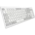Produktbild: OfficePal K30W, Tastatur weiß, DE-Layout, Rubberdome