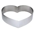 Produktbild: Lares Herzbackform Ø ca. 28 cm Höhe 7 cm - Backrahmen Tortenring Herz