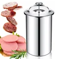 Produktbild: Druck Schinkenkocher Pot Edelstahl Schinkenpresse Pastetenkocher mit Thermometer