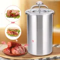 Produktbild: Schinkenkocher mit Thermometer Edelstahl-Topf für Schinken Druckschinkenkocher