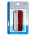 Produktbild: Umrissleuchte rot/weiß 92x42mm im Blister