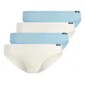 Produktbild: Skiny 4er Pack Damen Unterwäsche Slip Rio Slips Bikini Briefs Every Day In Cotton Advantage, Farbe:Mehrfarbig, Wäschegröße:40, Artikel:-S864 Angel Falls Selection