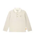 Produktbild: Steiff Poloshirt Langarm EU Größe 104 Sesame, Polo-Shirt langärmelig, Polohemd für Kinder, Hemd mit Kragen, Longsleeve, weich und bequem, waschmaschinenfest