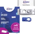 Produktbild: Avery-Zweckform POL20MA66-10DR Namensschild (B x H) 68mm x 22mm 10St.