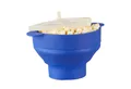 Produktbild: relaxdays Schüssel Popcorn Maker Silikon für die Mikrowelle, Silikon, blau