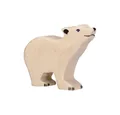 Produktbild: Holztiger Tierfigur HOLZTIGER Eisbär aus Holz - klein, Kopf hoch