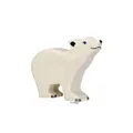 Produktbild: Holztiger Holzfigur Eisbär klein Kopf hoch Holzspielzeug