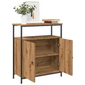 Produktbild: Sideboard Anrichte Schrank Lowboard Wohnzimmer Artisan-Eiche 70x30x80 Cm Spanpla