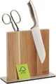 Produktbild: Magnetischer Messerblock ohne Messer - Beidseitig Starker Magnet - Messerhalter ausAkazienholz - Rutschfest und Platzsparend