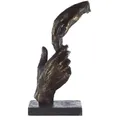Produktbild: Skulptur Zwei Hände, Bronze, Kunststoff, 13x29x8 cm, Dekoration, Skulpturen & Dekoobjekte, Skulpturen