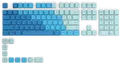 Produktbild: Glorious GPBT - Tastenkappen-Satz - caribbean ocean - für Glorious GMMK-COMPACT-BRN, GMMK Full Size ISO - Customized, PRO RGB, TKL ISO - Customized (GLO-KC-GPBT-CO)