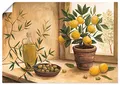 Produktbild: ARTLAND Wanddeko Poster & Kunstdrucke Wandposter Stillleben Toskana Mediterran Oliven Zitrone Essen Lebensmittel Malerei T4HV