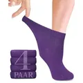 Produktbild: Fiera Besa Diabetikersocken Diabetiker Socken Damen mit Lycra, 4 Paar, Knöchelhoch 35-38