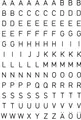 Produktbild: HERMA 4154 Buchstaben 5 mm A-Z wetterfest Folie transparent schwarz 20 Bl.