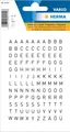 Produktbild: HERMA 4154  Buchstaben Aufkleber Schwarz, 240 Stück, Schriftgröße 5 mm, selbstkl