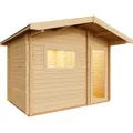 Produktbild: Infraworld Gartensauna Terra 3 Außensauna mit Vorraum Saunahaus 341 x 230 cm
