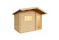 Produktbild: Infraworld Fasssauna Infraworld Gartensauna Terra 3 Außensauna mit Vorraum Saunahaus 341
