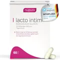Produktbild: Nupure® Lacto Intim Milchsäurebakterien für Scheide, Zur Regulierung von Vaginalbakterien, Plus Biotin für die Schleimhäute, Orale Einnahme, Vaginal Probiotics, 60 Kapseln, Vegan, laktosefrei.