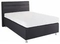 Produktbild: Boxspringbett, grau (strukturstoff anthrazit), ohne LED-Beleuchtung, Liegefläche B/L: 120cm x 200cm, H2 + H2, 7-Zonen-Kaltschaummatratze, Bezug Unterbox und Kopfteil: Strukturstoff (77% Polyester und 23% Viskose);Bezug Obermatratze 100% Polyester, waschbar bis 60C, WESTFALIA SCHLAFKOMFORT, Komplettbetten, Boxspringbett, wahlweise mit LED-Beleuchtung