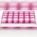 Produktbild: Mank Refill Kerzen / Teelichteinsatz in Rosa, Ø50x65 mm, 24 Stück - Brenndauer ca. 24 Std.