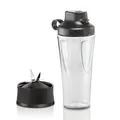 Produktbild: Bosch Set Smoothie-ToGo-Flasche 0,6 L, bruchsicher, Messer, mit Deckel, spülmaschinengeeignet, passend für OptiMUM Küchenmaschine, VitaPower Serie 4 und VitaPower Serie 2, MMZBTK1B