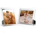 Produktbild: Giftgarden Bilderrahmen 15x20 Glas Hochzeit Fotorahmen mehrere Bilder, 2er Set Geburtstag Geschenk