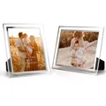 Produktbild: Bilderrahmen 15x20 Glas Hochzeit Fotorahmen mehrere Bilder, 2er Set Geburtsta...