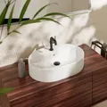 Produktbild: hansgrohe Xuniva Aufsatzwaschtisch 60171450 600x450mm, mit Hahnloch/Überlauf, weiß