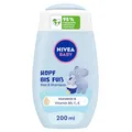 Produktbild: NIVEA BABY Kopf bis Fuß Bad & Shampoo, sanftes veganes Baby Shampoo für Haut und Haare mit Mandelöl, entspannendes Duschgel mit hypoallergener Formel ohne Parabene und Mikroplastik (200 ml)