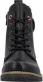 Produktbild: Rieker Damen Stiefelette flacher Schnürstiefel mit Riemen und Schnalle 73520, Größe:38 EU, Farbe:Schwarz