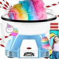Produktbild: KESSER® Zuckerwattemaschine Set für dein zuhause - Mit 30x Zuckerwatte Stäbchen & Messlöffel - Retro Cotton Candy Maschine - Zuckerwatte Maschine