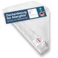 Produktbild: Blumtal® Milbenbezug Decke 140x200 cm - Oeko-TEX zertifizierte Allergiker Bettwäsche 140x200 cm - Milbenbezug für Decken - Hausstaubmilben Bettwäsche/Milben