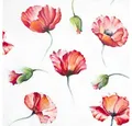 Produktbild: HOME FASHION Papierserviette 20 Servietten Poppy Drawing - Gemalte Mohnblumen 33x33cm, (20 St)