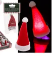 Produktbild: Haarklemme Haarclip Advent Nikolaus /Weihnachtsmannmütze mit LED 8 cm