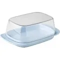 Produktbild: Mepal Butterdose - Nordic blue – für 250 g Butter – transparenter Deckel – passt genau in die Kühlschranktüre – spülmaschinenfest, Melamin