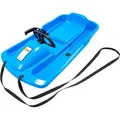 Produktbild: KHW Schlitten Lenkschlitten Snow Fox, iceblue, 95 cm, aus Kunststoff, mit Zugseil, Lenkrad und Bremse, bis 65 kg