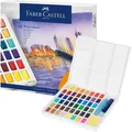 Produktbild: Faber-Castell Farbkasten 169748 Aquarellfarben, inkl. Mischpalette und Wassertankpinsel, 48 Farben