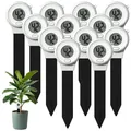 Produktbild: 12er-Set digitale Boden-Feuchtigkeitsmessgeräte für Pflanzen, LCD