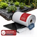 Produktbild: Silofolie 2 x 10 m – Abdeckplane wasserdicht, lichtdicht & reißfest für Garten, Hochbeet und Holz