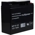 Produktbild: Powery Blei-Gel Akku 12V 18Ah - Schwarz