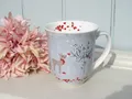 Produktbild: Ambiente Kaffee Teetasse Henkelbecher Reh Beeren Rotkehlchen Winter Porz.H.11 cm