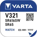 Produktbild: VARTA SILVER Coin V321/SR65 Napfblister 1 Uhrenbatterien, SILVER Coin