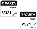 Produktbild: 2 x VARTA V321 Uhrenbatterien 1,55 V SR616SW SR65 RW 321 15mAh Knopfzelle