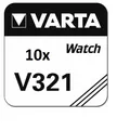 Produktbild: 10xVARTA V321 Uhrenbatterien 1,55 V SR616SW SR65 RW 321 15mAh Knopfzelle